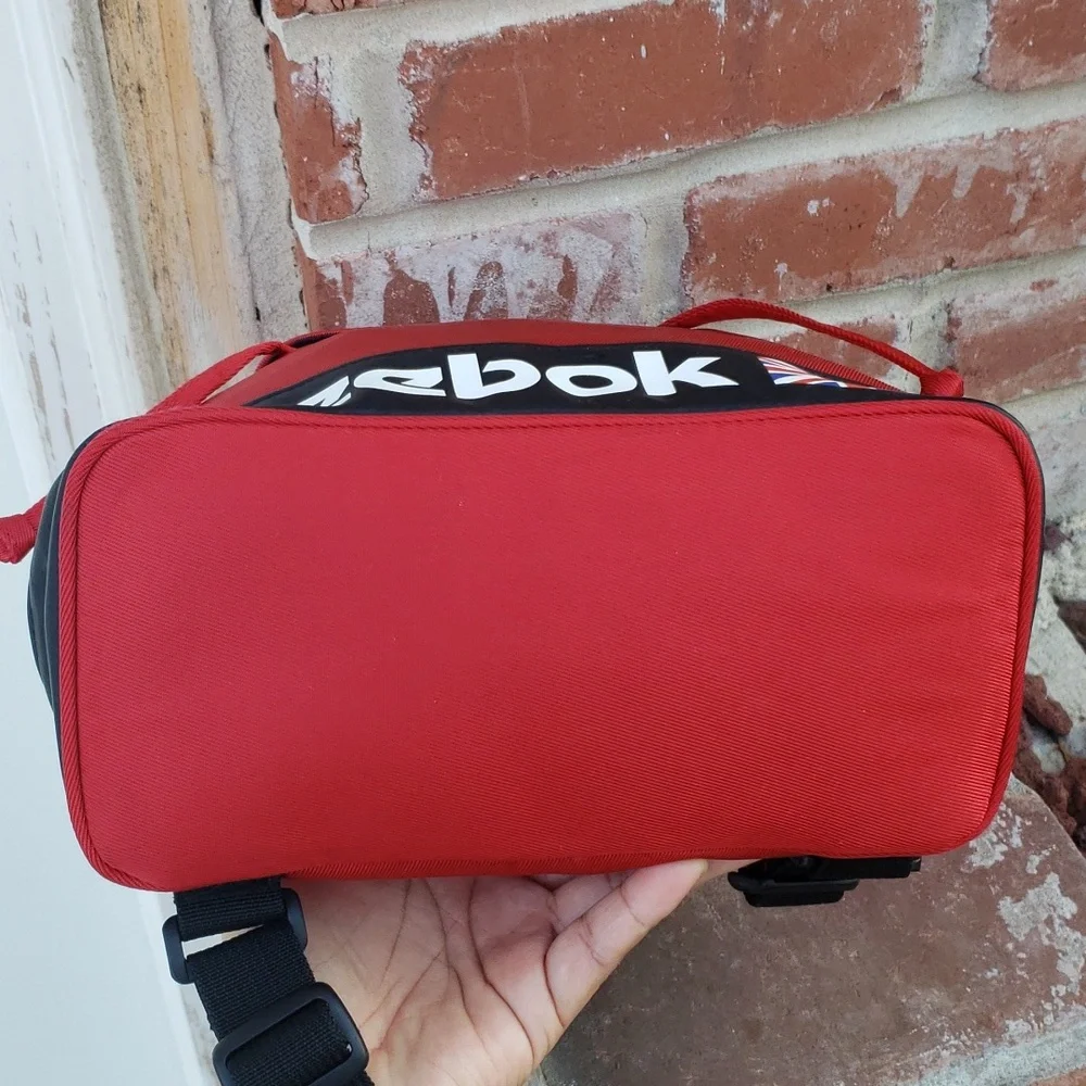 Vintage Reebok Unisex Nylon Backpack Lightweight Red Black 90S Outdoor Classic